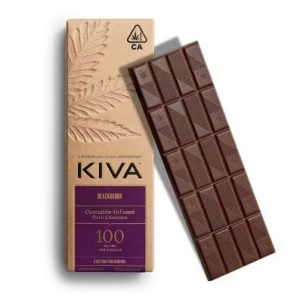 5mg Kiva 'Blackberry' Dark Chocolate Bar 100mg THC total