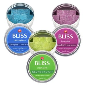 Gomitas Bliss con infusión de cannabis (250 mg/375 mg de THC)