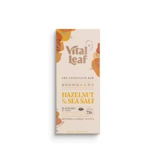 CBD Chocolate Bar Hazelnut & Sea Salt 200mg CBD