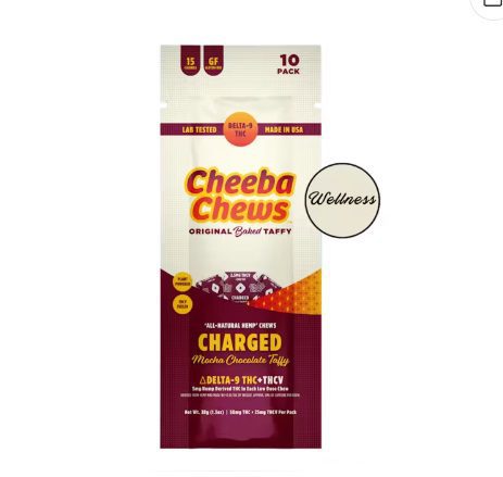 CHEEBA CHEWS Mocha Chocolate Taffy THC+THCV