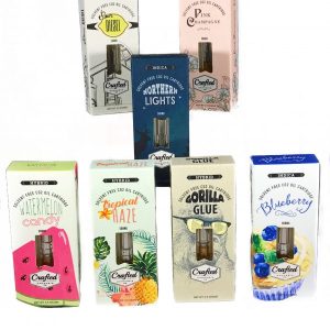 Crafted Cannabis Solvent Vape Oil Cartridges