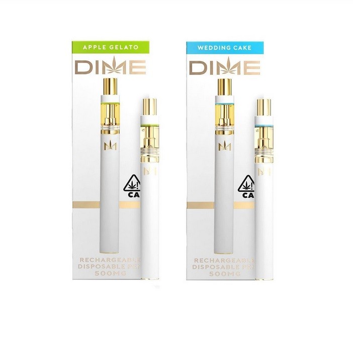 DIME Disposable Vape Pen and Cartridge Set 95% THC