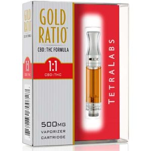 Gold Ratio CBD THC Vape Cartridge