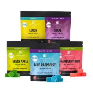 Twisted Extracts – Twisted Singles Sour Cannabis Gummies EU